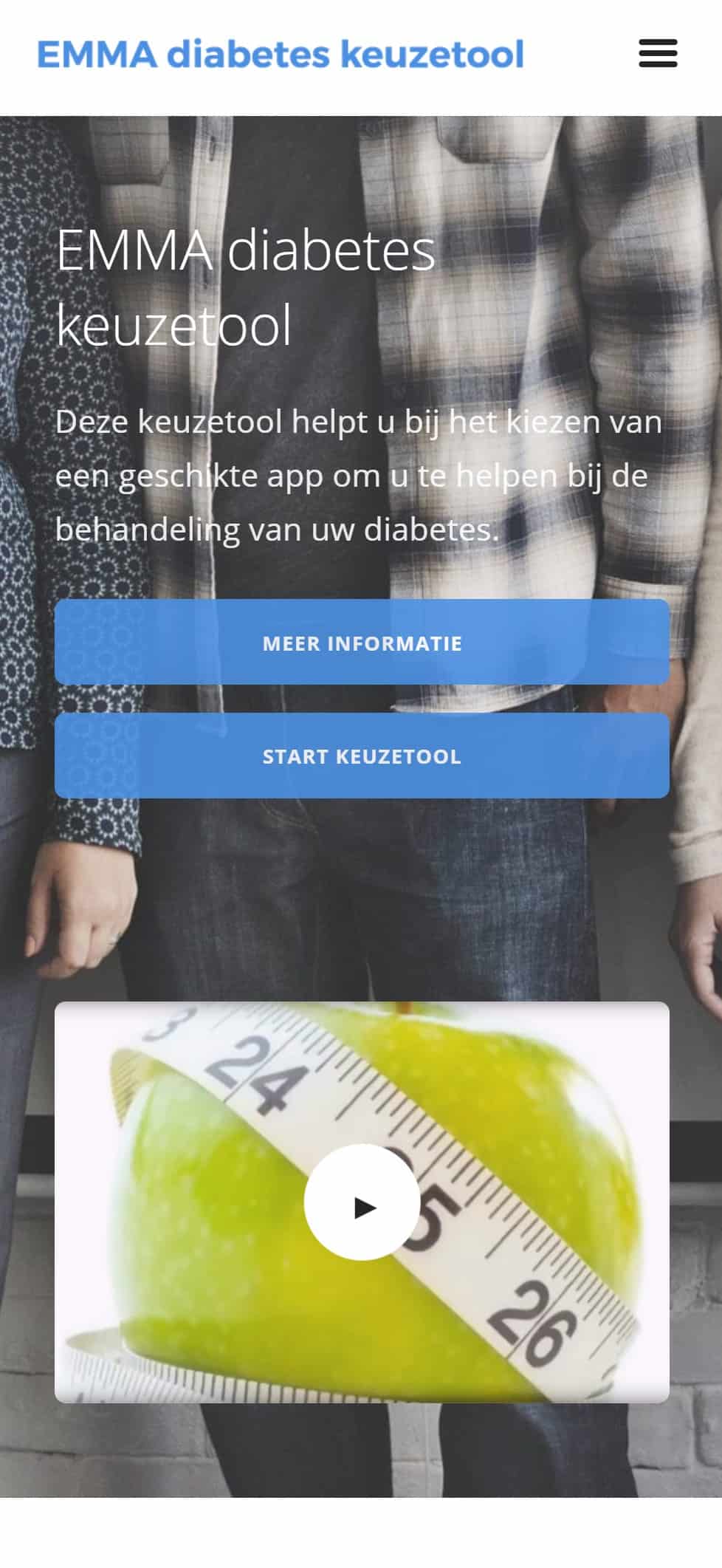 App Keuzetool website - mobiel
