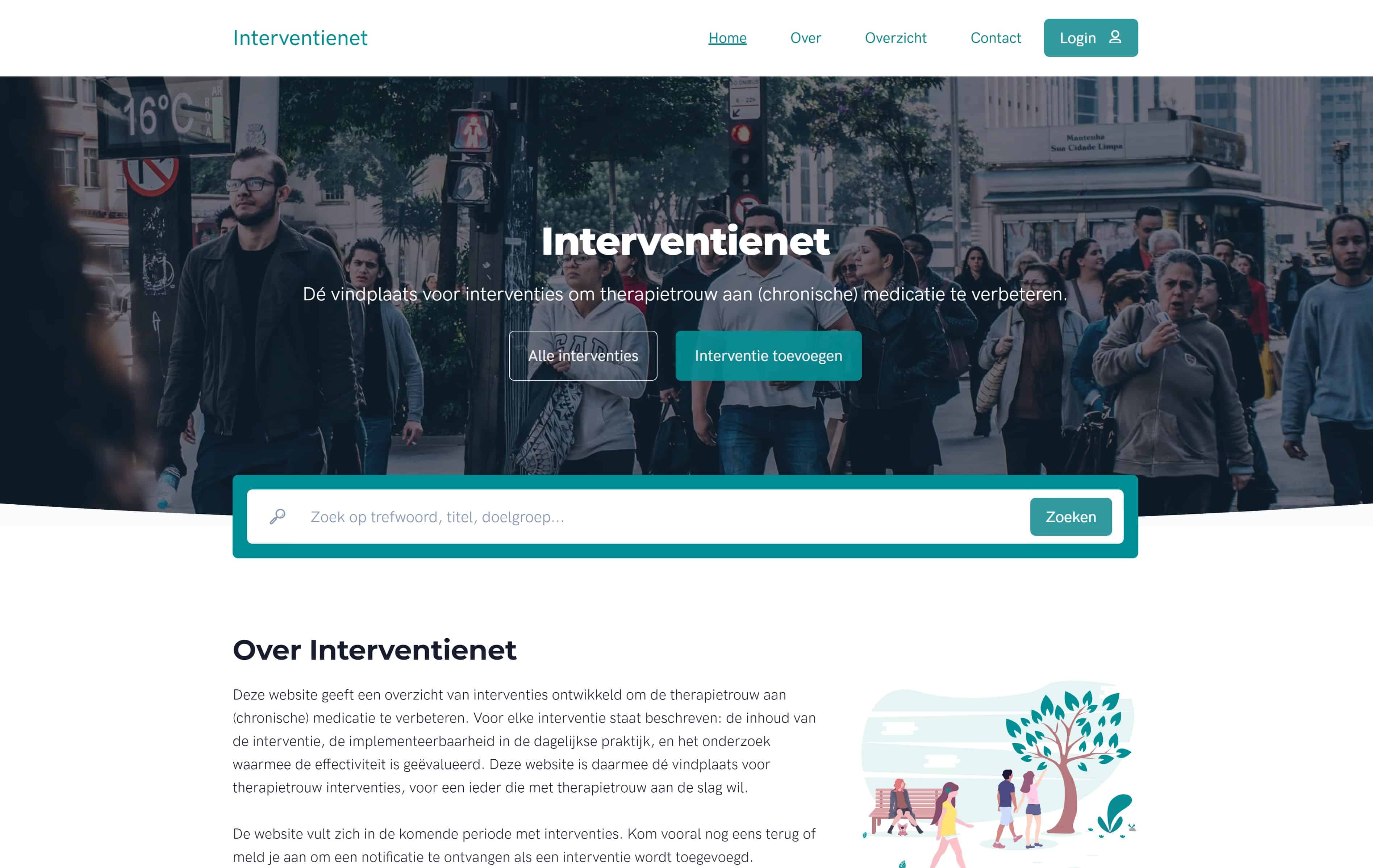 Interventienet website